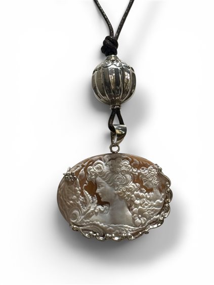 Pendentif Mandile 1922 Femme Cammei  in Argent Conchiglia 1MCICM233.7 - 1MCICM233.7